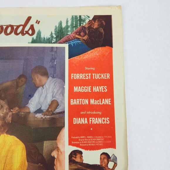 Girl in the Woods 1958 Lobby Card Movie Poster Forrest Tucker‎ Margaret Hayes - Picture 7 of 9